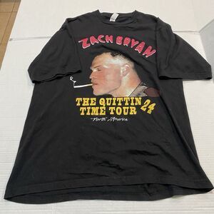 Zach Bryan The Quittin Time Tour North America 24 Mens Shirt Size Large